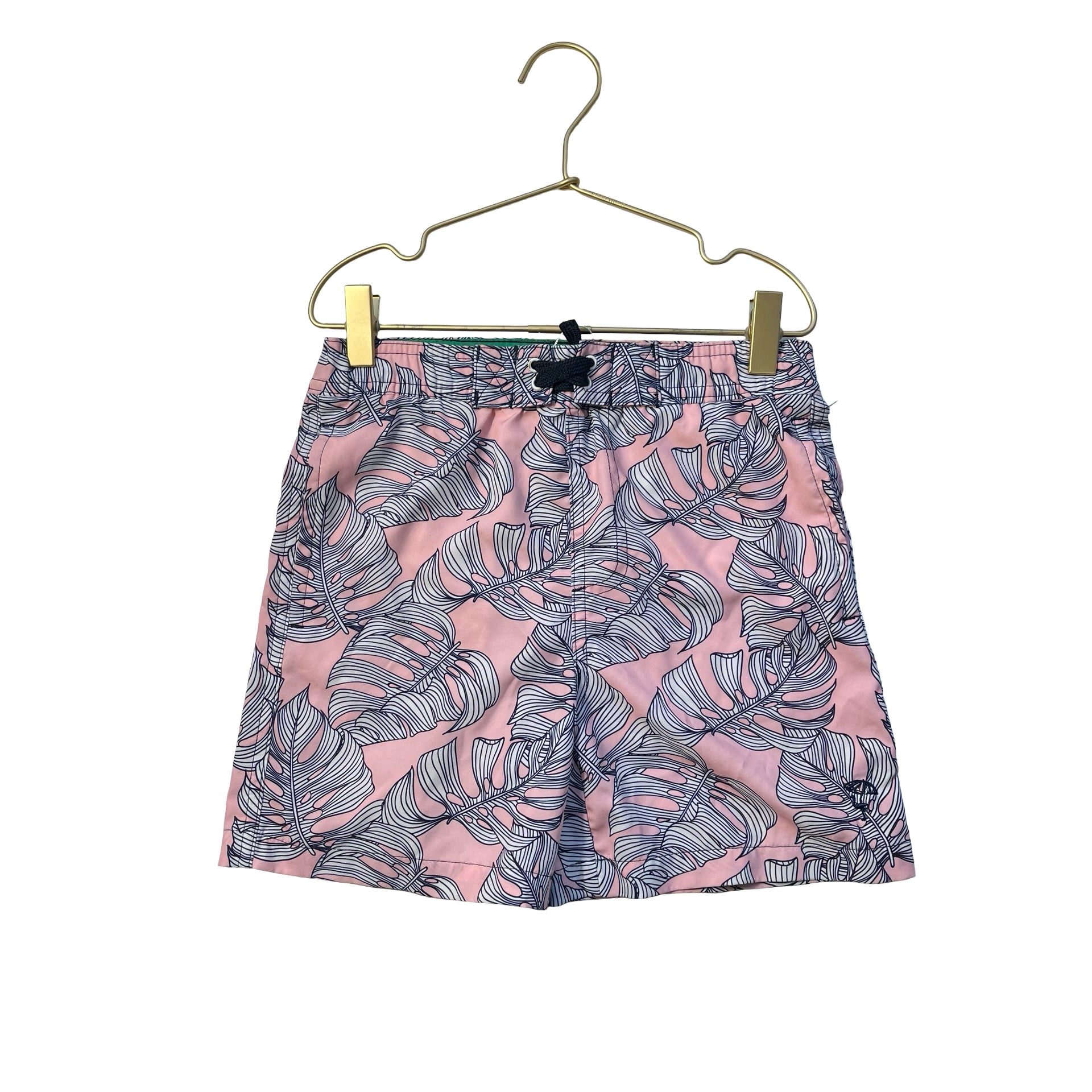 Shade Critters Pink & Navy Tropical Leaf Swim Suit - Size 5T