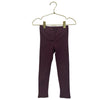 Zara Burgundy Ribbed Leggings - Size 3