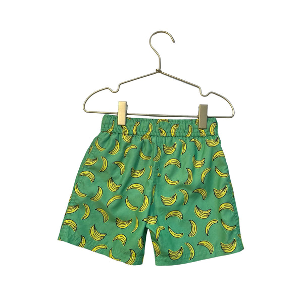 Cat & Jack Green Banana Print Swim Shorts - Size 4T