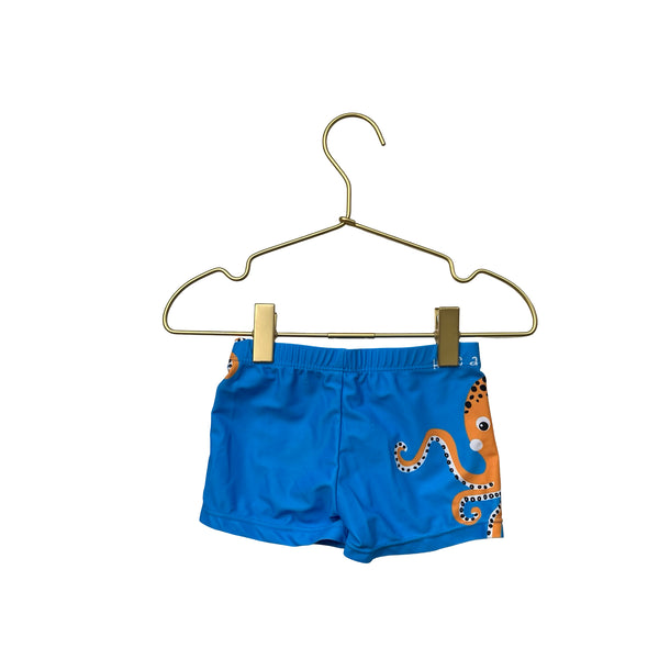 Crazy Men Blue & Orange Octopus Swim Suit - Size 18 Mo