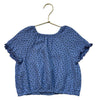 Zara Purple & Black Flower Print Top - Size 3-4