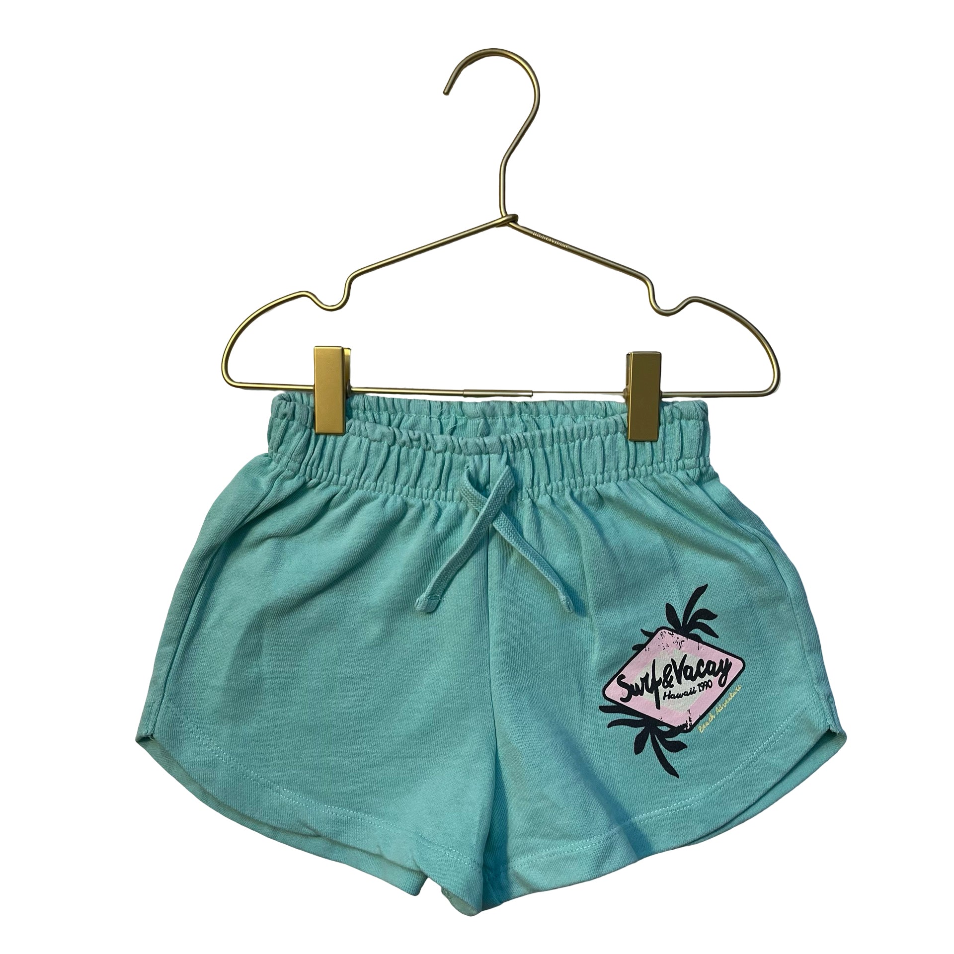 Zara Mint Green 'Surf & Vacay' Shorts - Size 8-9
