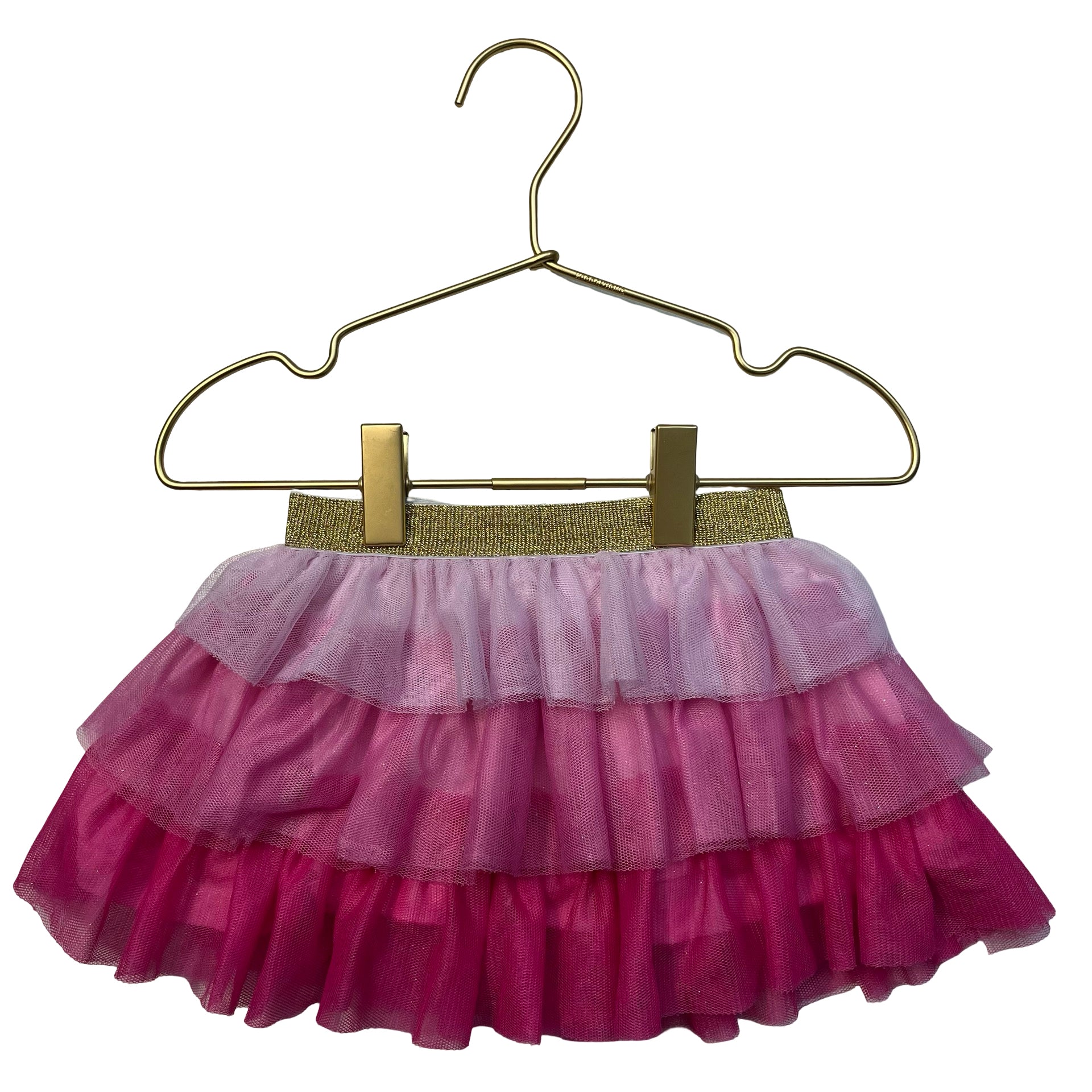 Sweet Wink Pink Tiered Tulle Skirt - Size 1-2Y