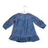 Zara Chambray Embroidered Dress - Size 18-24 Mo