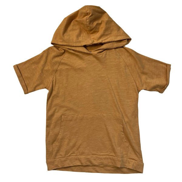 Zara Mustard Yellow Hooded Shirt - Size 3-4