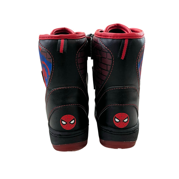 Marvel Spider-Man Black, Red, Blue Light-Up Winter Boots - Size 7