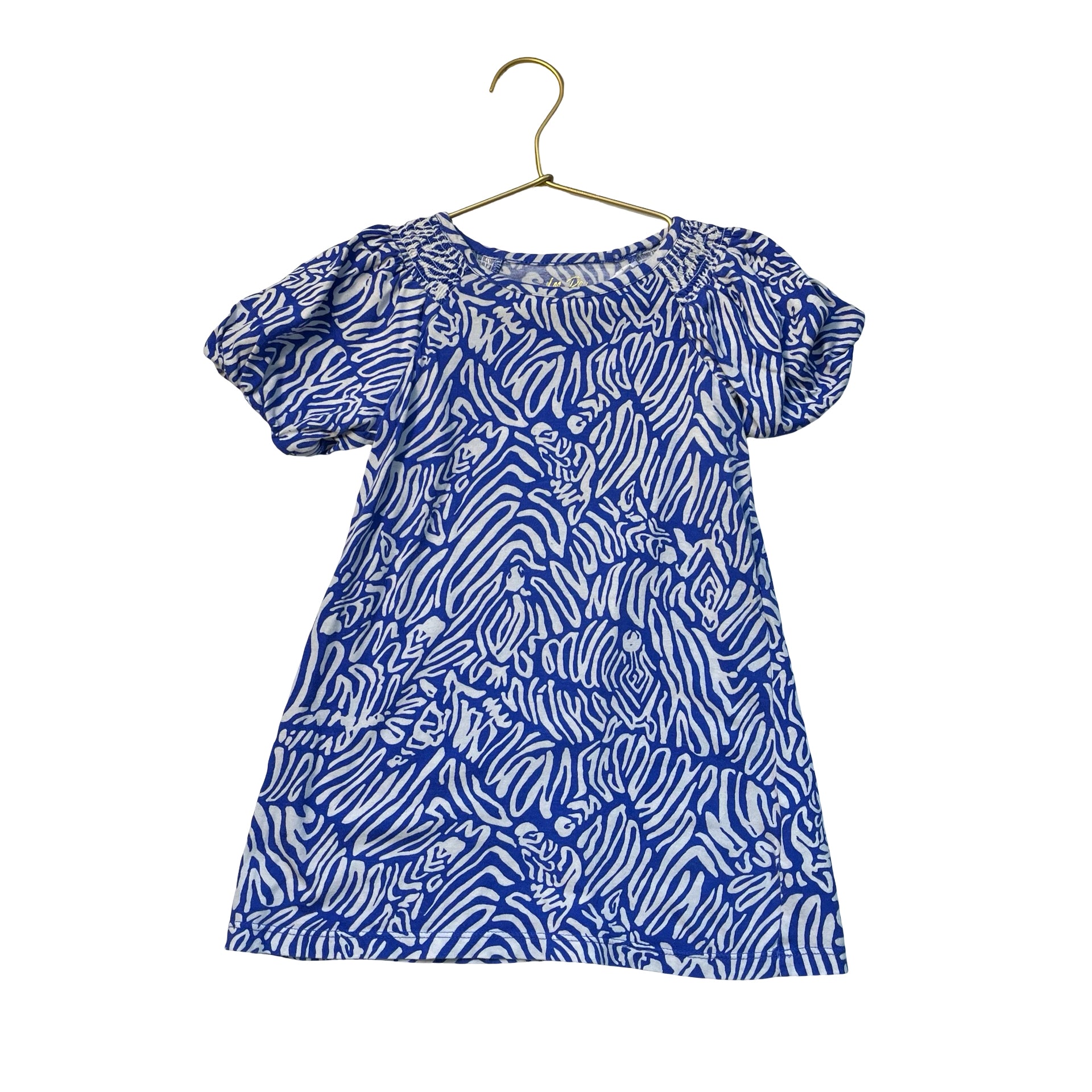 Lilly Pulitzer Blue & White Pattern Dress - Size XS 2-3