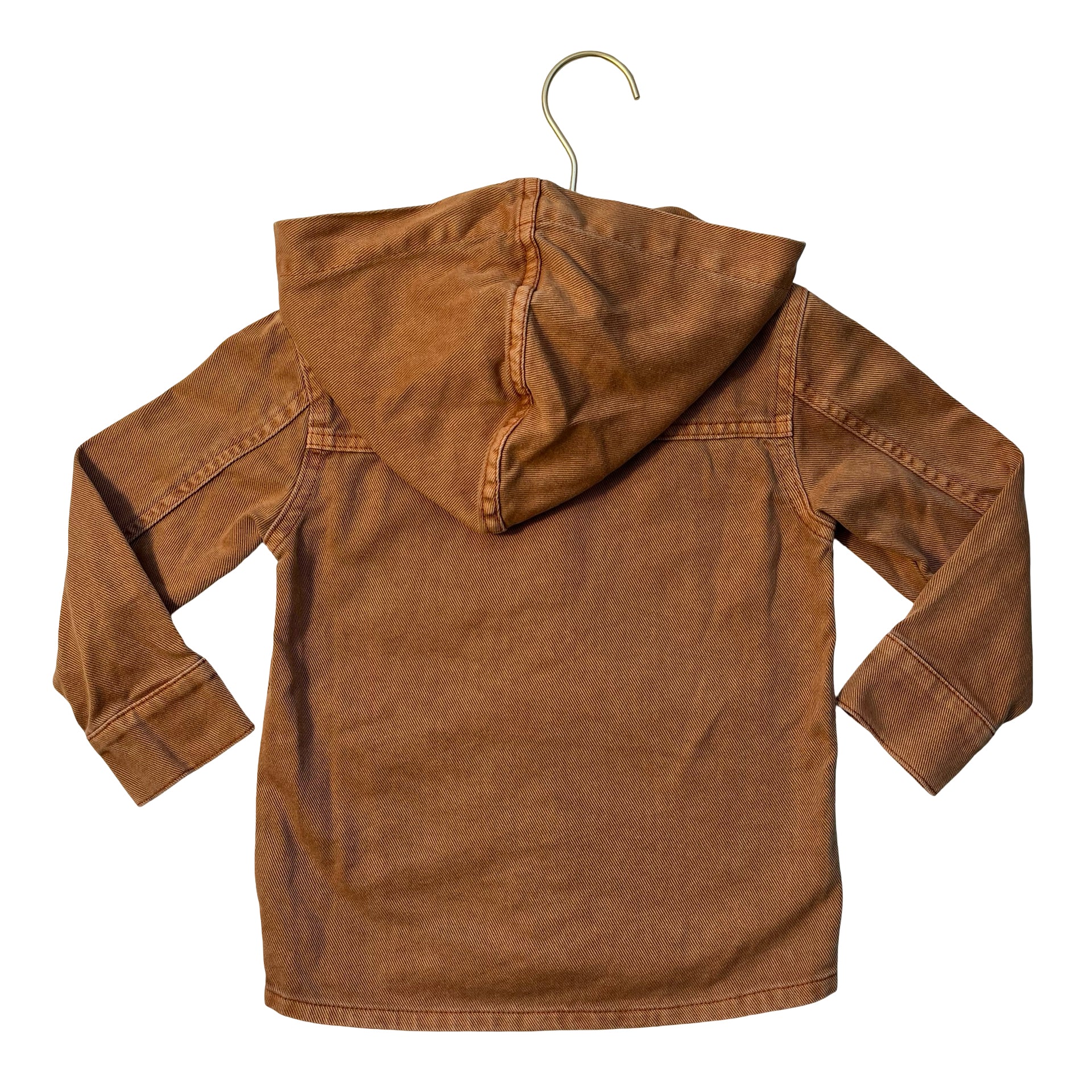 Cat & Jack Terra Cotta Hooded Denim Jacket - Size 3T