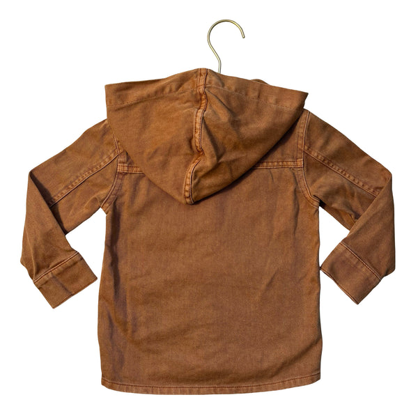 Cat & Jack Terra Cotta Hooded Denim Jacket - Size 3T