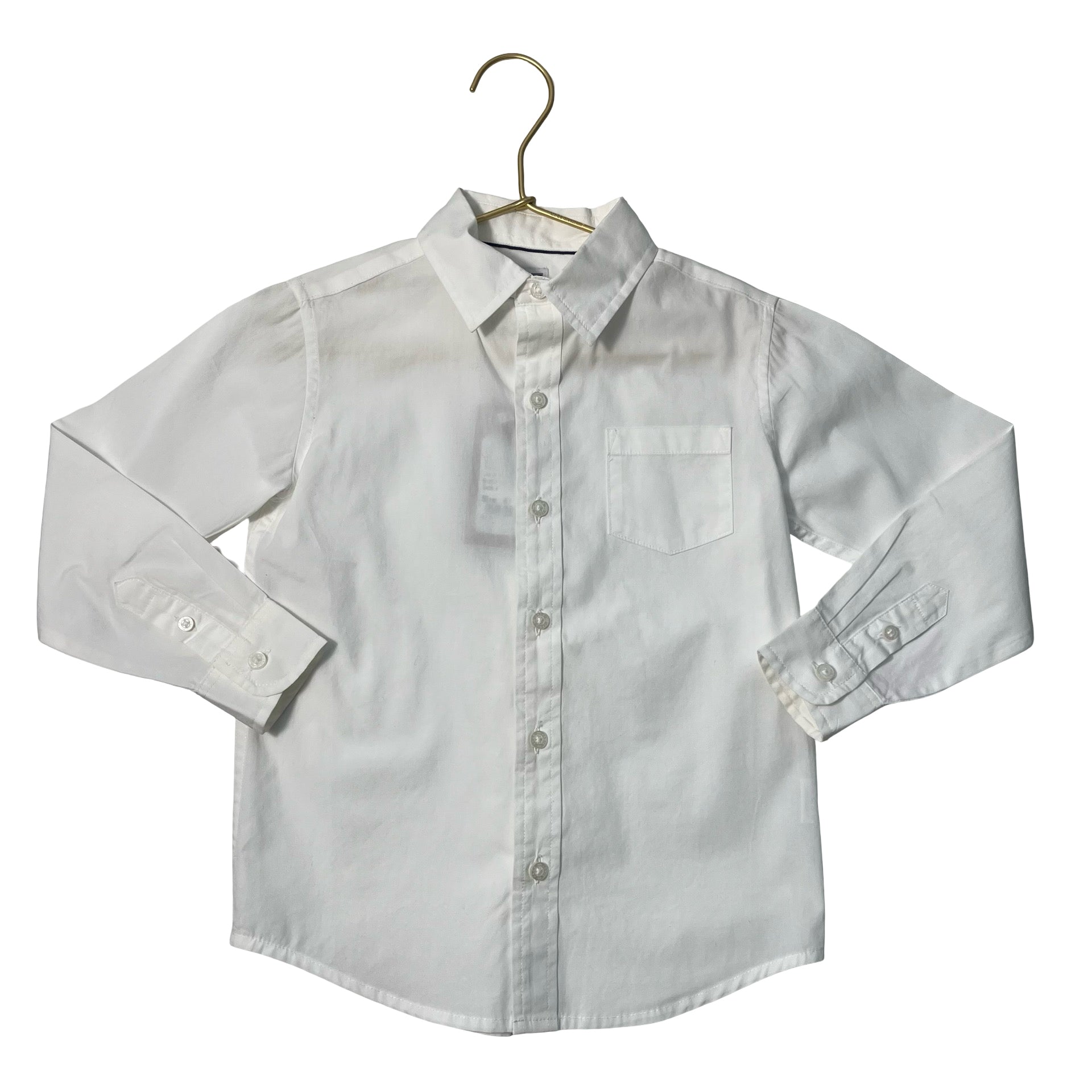 Janie and Jack White Button Down Shirt - Size 4