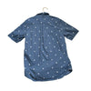Vans Blue & White Pattern Button Down Shirt - Size M 10-12