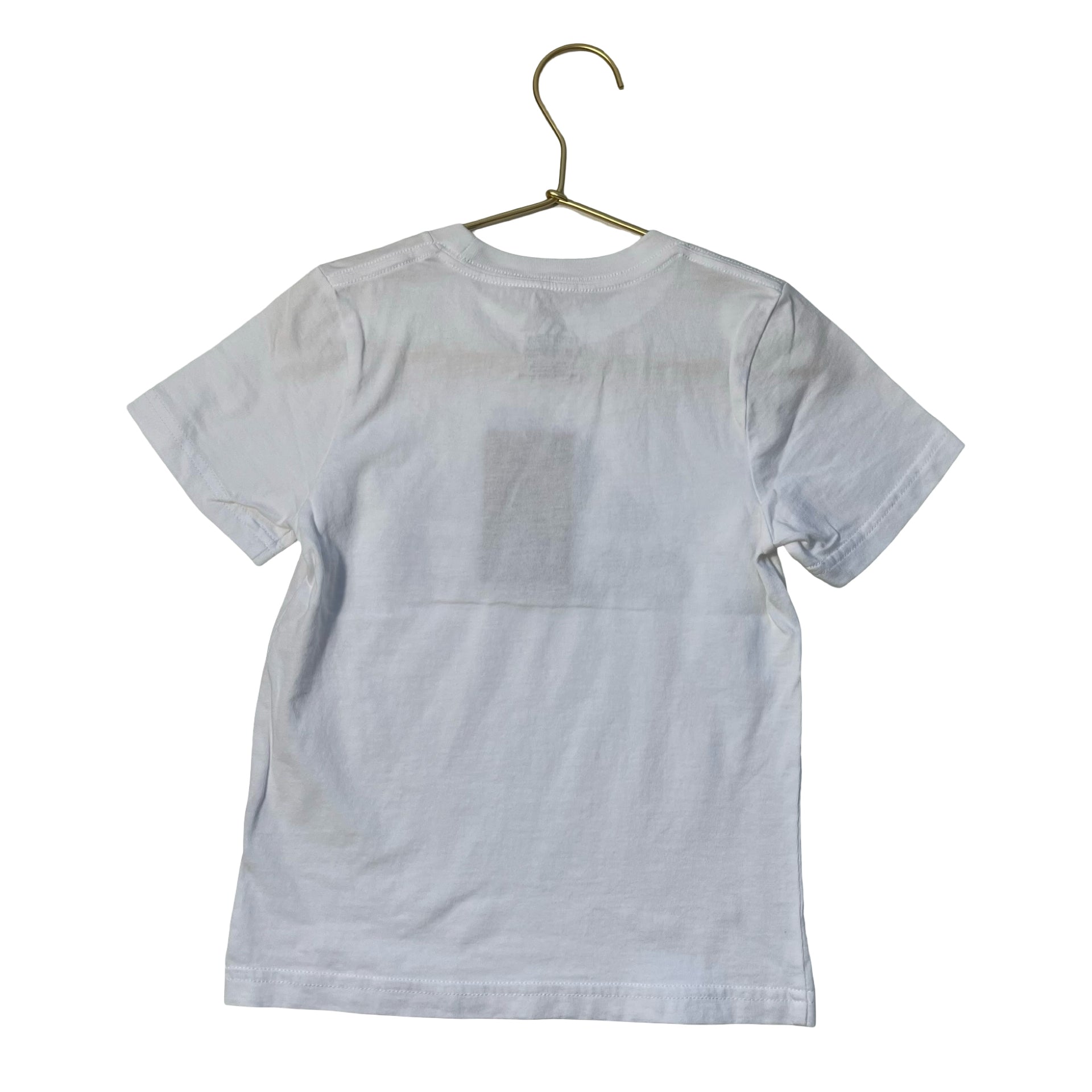 Adidas White & Gray/Green Logo T-Shirt - Size 3