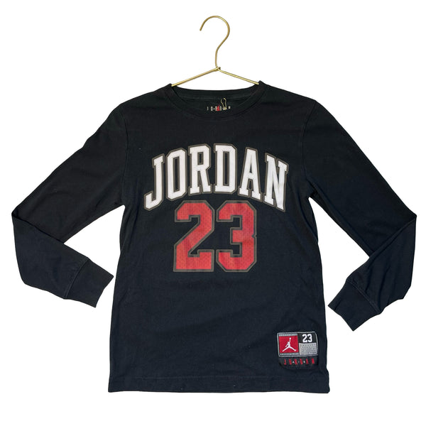 Nike Air Jordan Black 'Jordan 23' Graphic Shirt - Size M 10-12