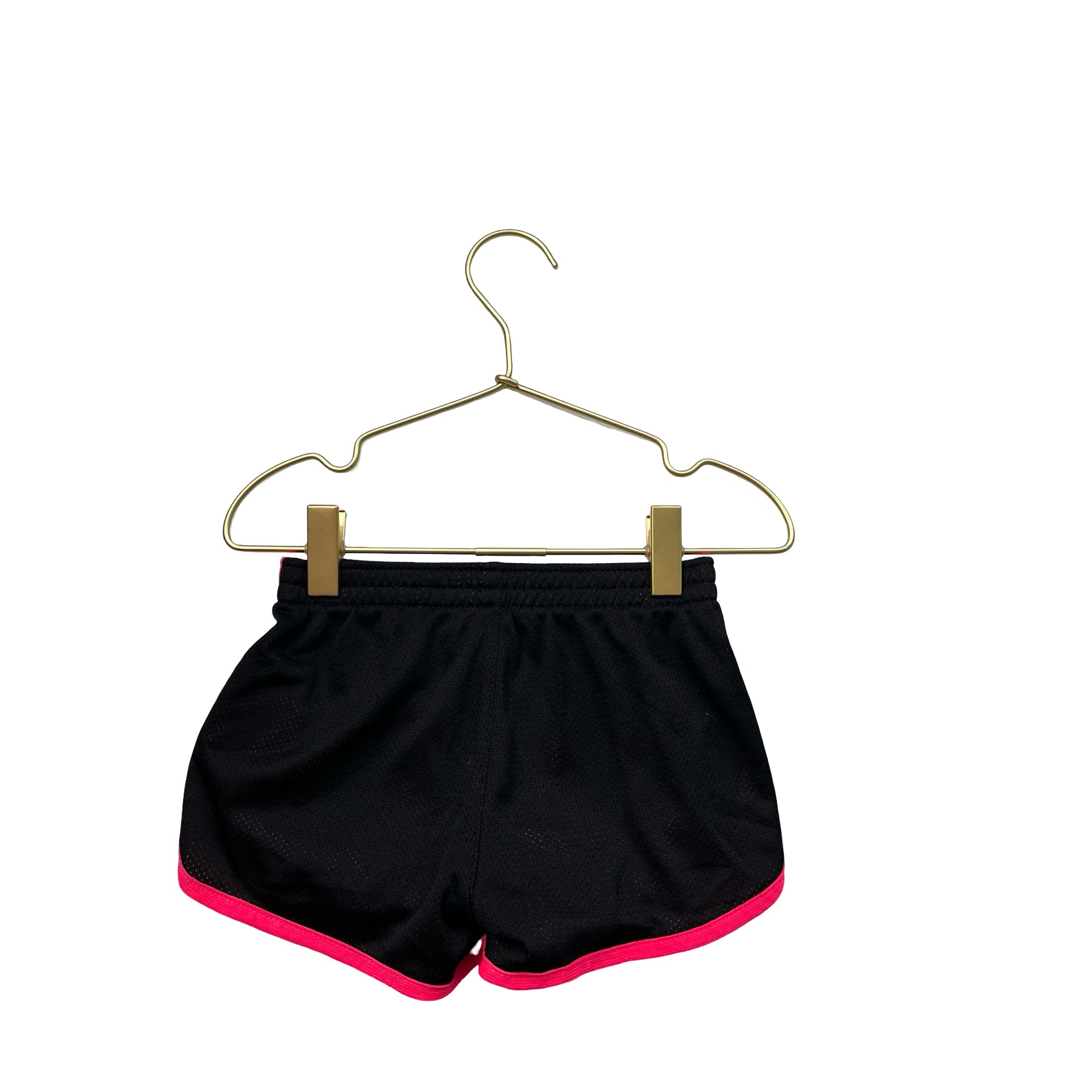 Nike Black Mesh & Neon Pink Athletic Shorts - Size 4