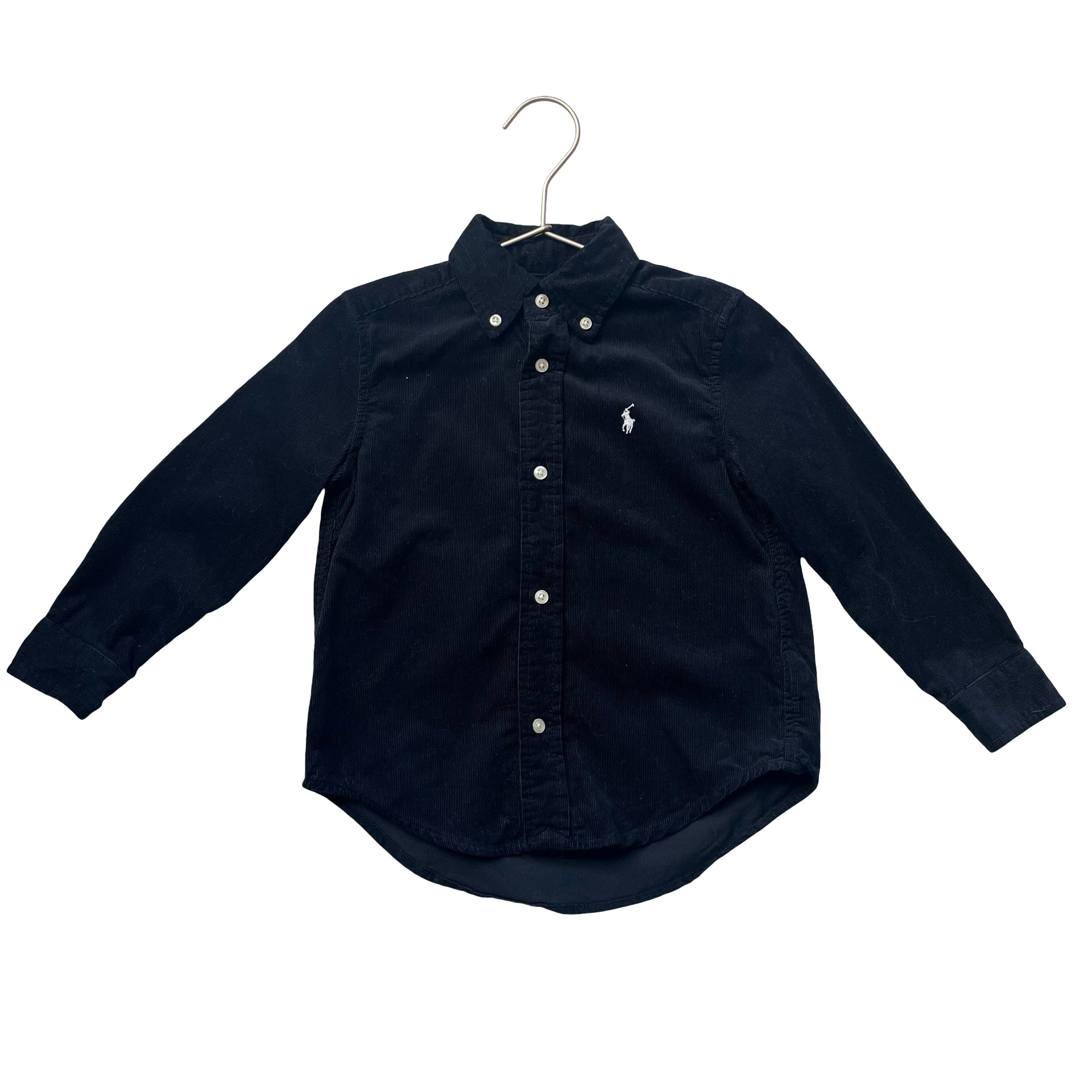 Polo Ralph Lauren Navy Corduroy Button Down Shirt - Size 3