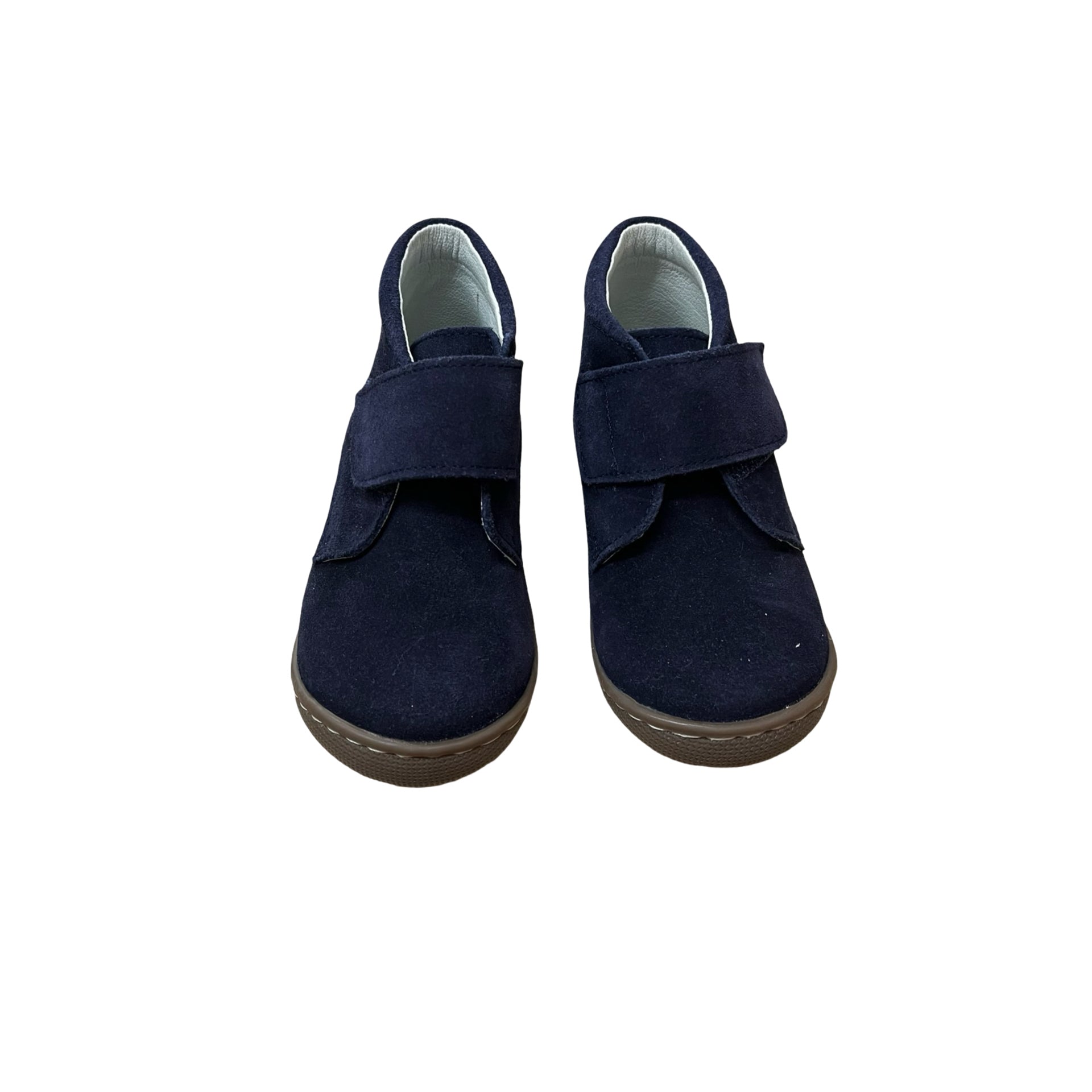 Geppettos Navy Suede Velcro Ankle Boots - Size 24 (8)