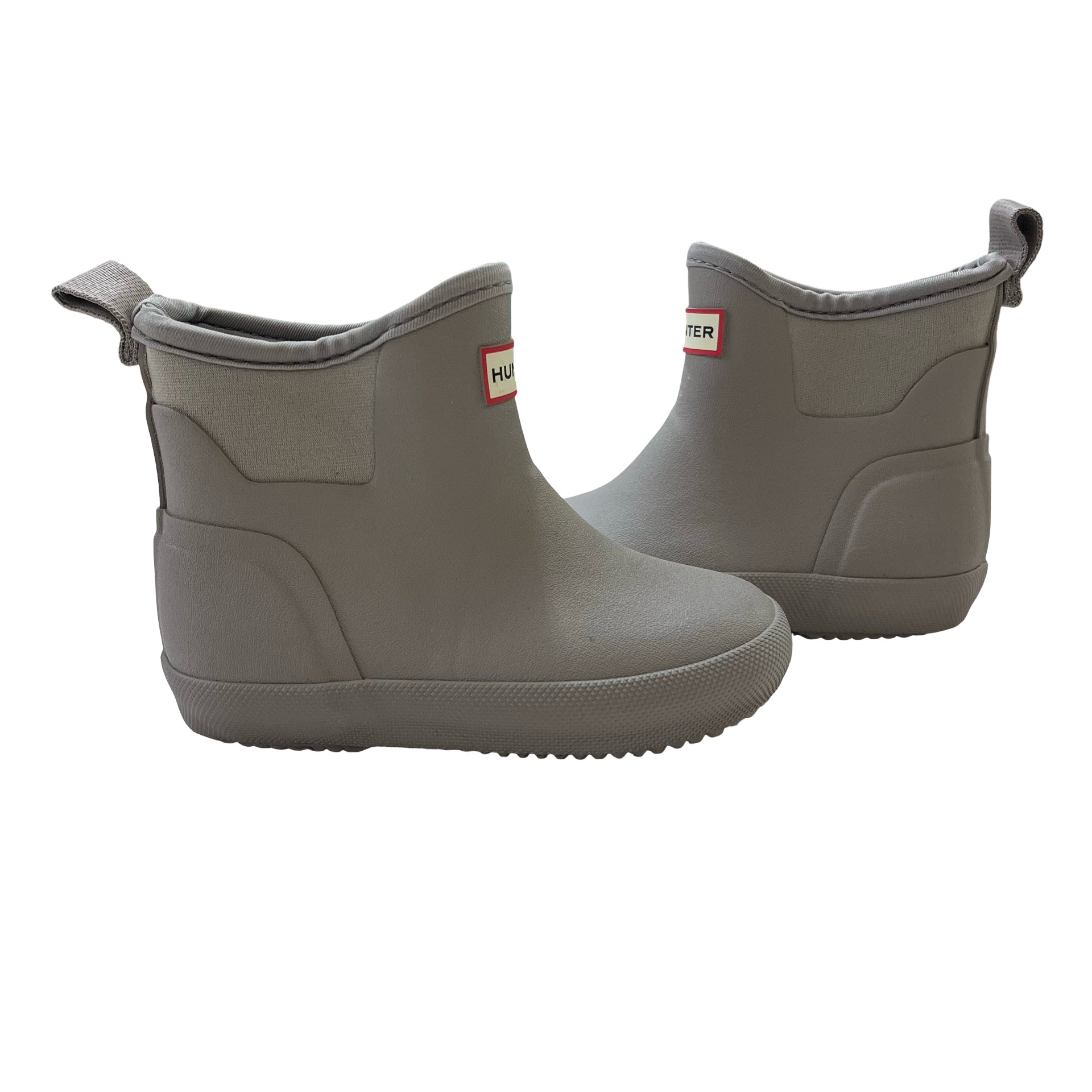 Hunter Finley Gray Ankle Rain Boots New in Box - Size US 8B/9G (UK 7, EU 24)