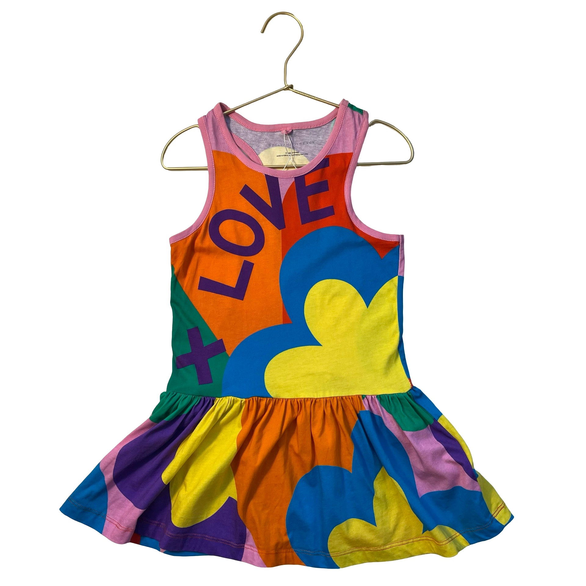 Stella McCartney Kids 'Love' Colorful Pattern Dress - Size 6