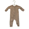 Quincy Mae Tan Textured One-Piece - Size 0-3 Mo