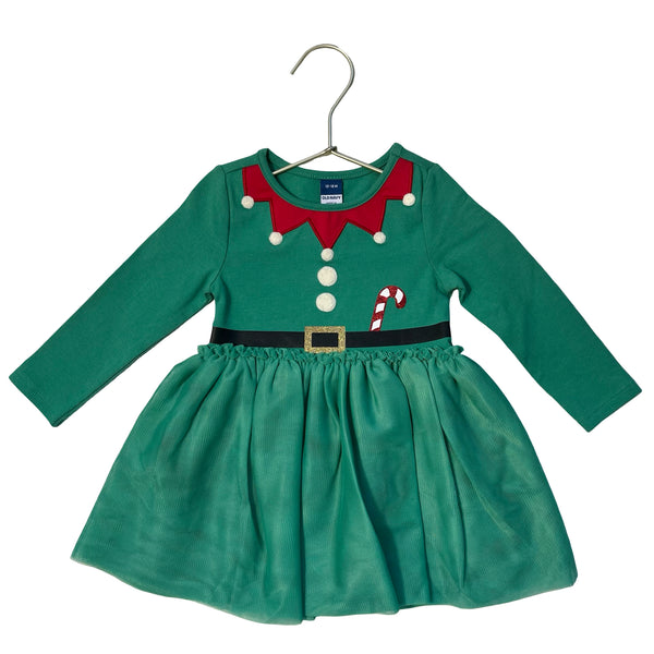 Old Navy Green Tulle Elf Dress - Size 12-18 Mo