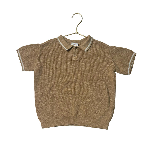 Little Co. by Lauren Conrad Tan Cotton-Linen Knit Polo Shirt - Size 5T