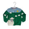 Baby Boden Sheep in Pasture Cardigan Sweater - Size 3-4Y