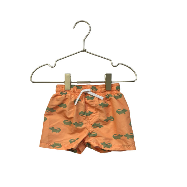 H&M Orange Alligator Print Swim Trunks - Size 3-6 Mo