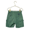 Janie and Jack Green Linen-Cotton Cargo Shorts - Size 4