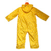 M&S Fleece-Lined Yellow Print Hooded Rain Suit - Size 24 Mo