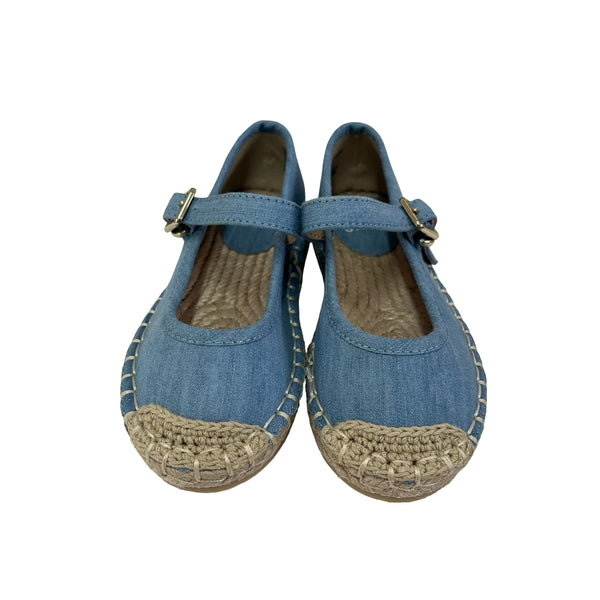 Janie and Jack Chambray Espadrille Shoes - Size 8