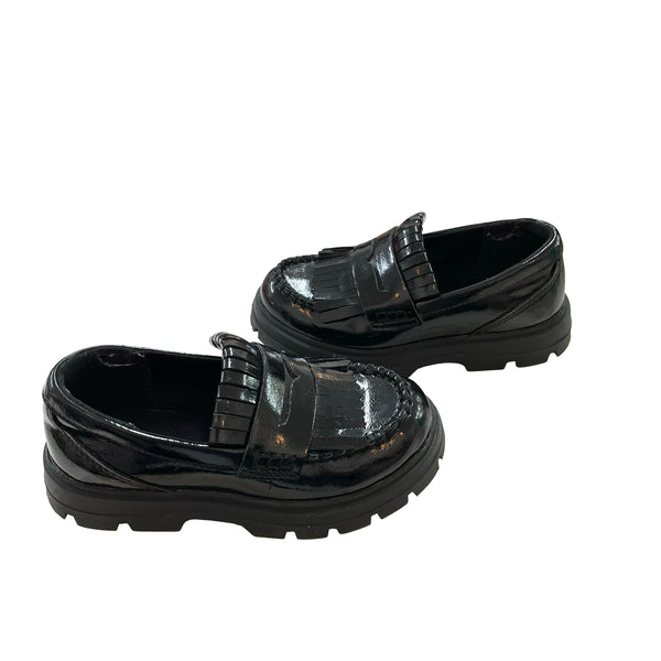 Zara Black Patent Loafers - Size 26 (9.5)