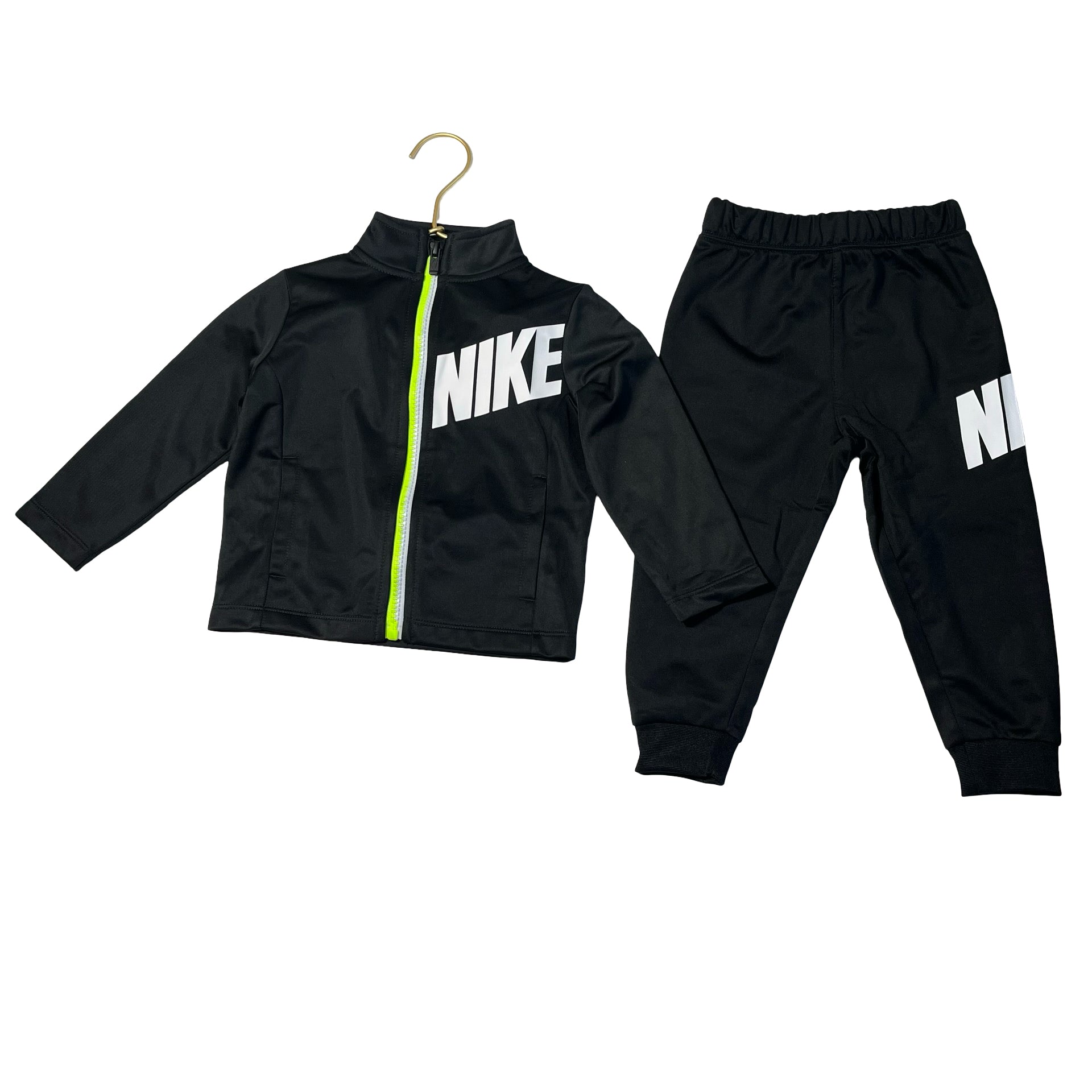 Nike Black Athletic Track Suit Set - Size 18 Mo