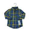 Cat & Jack Blue & Yellow Plaid Button Down Shirt with Tag - Size 2