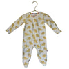 Magnetic Me Ivory & Yellow Lion Print Footed PJs - Size 0-3 Mo