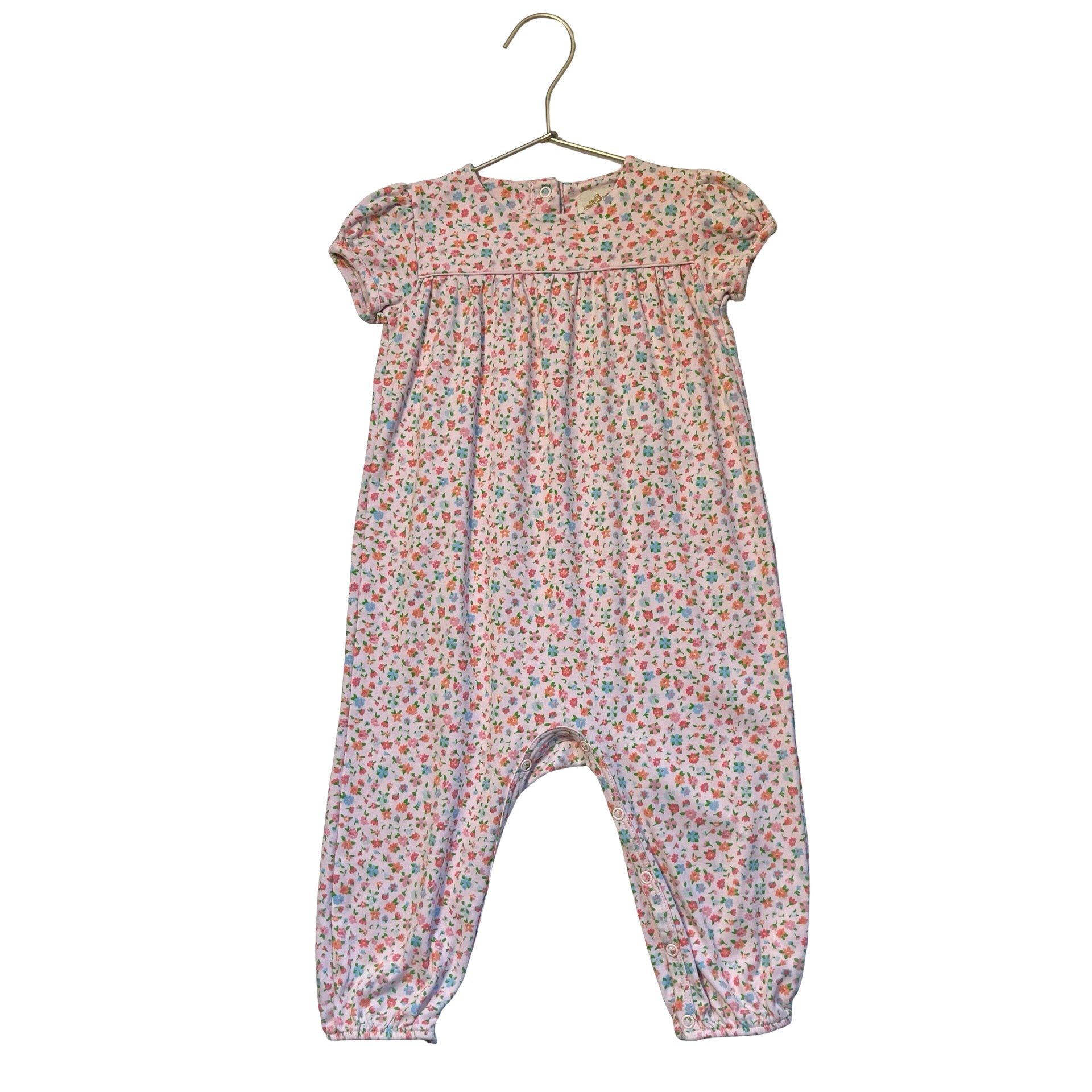 Beaufort Bonnet Pink Floral Jumpsuit - Size 2T