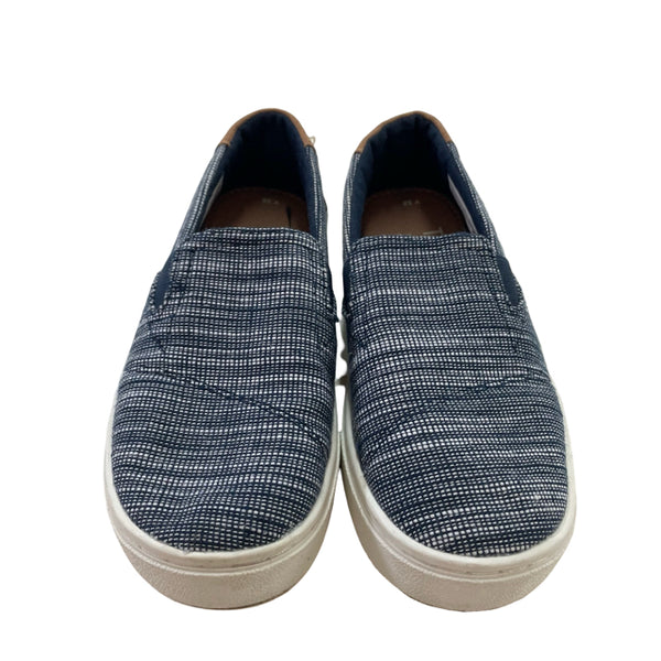 Toms Navy & White Slip-On Shoes - Size 13