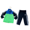 Adidas Navy, Lime & Blue 2 Piece Track Suit Set - Size 12 Mo