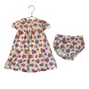 Magnetic Me Pink & Colorful Heart Print Dress & Bloomers - Size 18-24 Mo