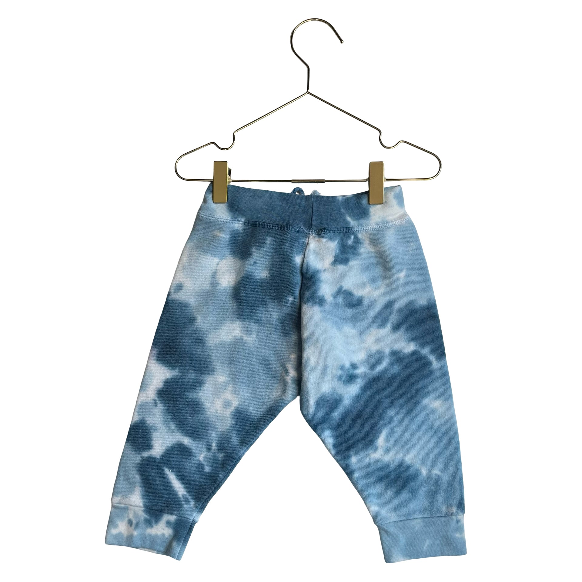 Bottlecapps Blue Tie-Dye Smiley Patch Joggers - Size 18-24 Mo