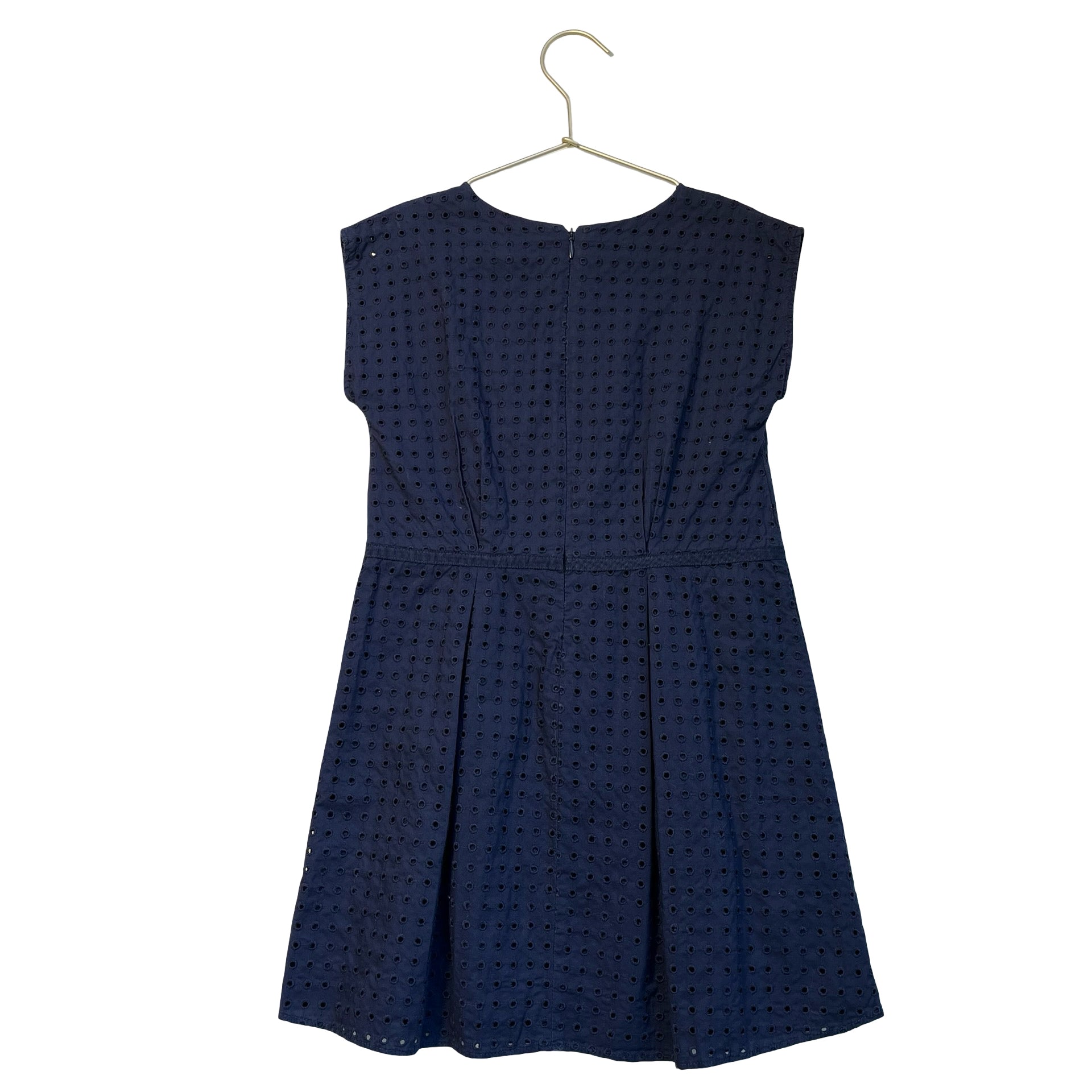 Jacadi Navy Eyelet Dress - Size 8A