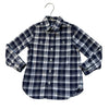 Janie and Jack Navy & White Plaid Button Down Shirt - Size 4