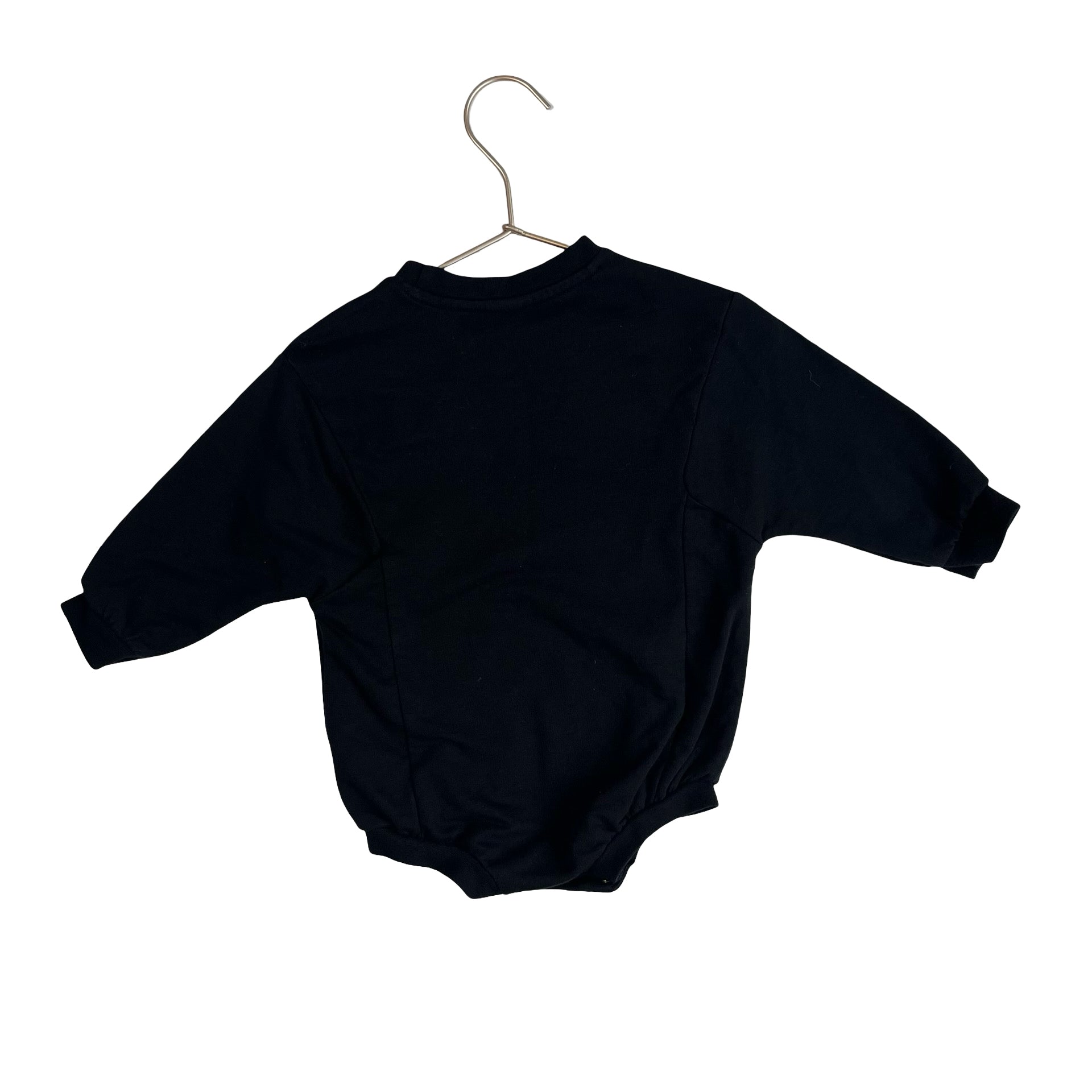 Cat & Jack Black Bat Bubble Romper Bodysuit - Size 18 Mo