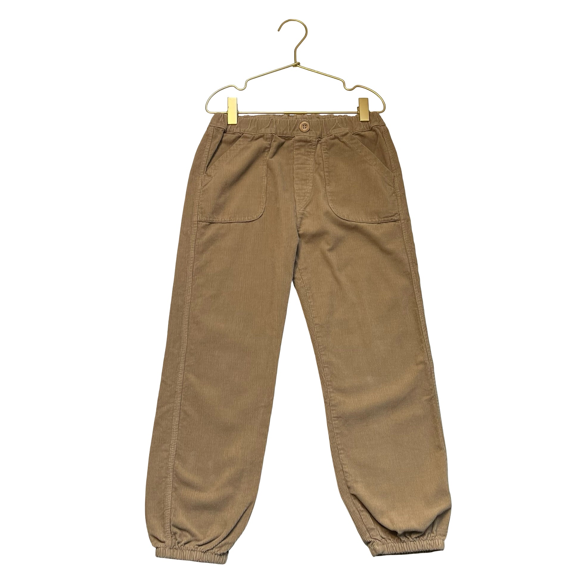 Buho Tan Corduroy Jogger Pants - Size 8Y