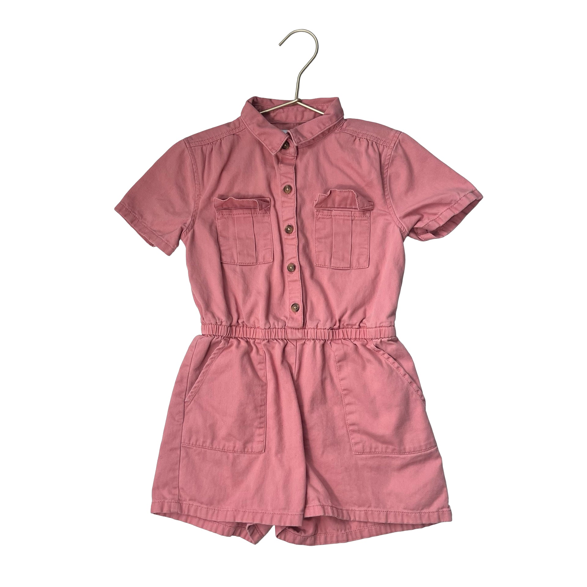 Old Navy Pink Romper - Size S 6-7