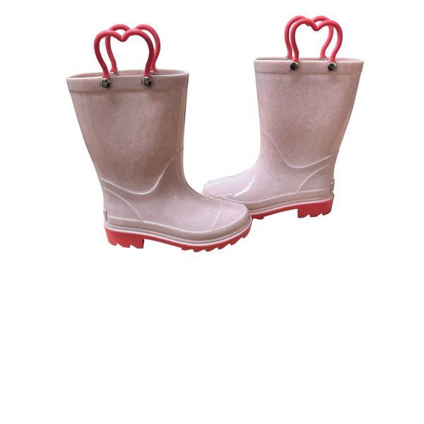 Stelle Pink Sparkle Rain Boots - Size 8