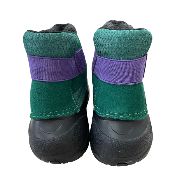 North Face Green, Purple & Black Winter Boots - Size 5