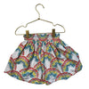 Boden Rainbow Flower Print Shorts - Size 8-9Y