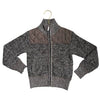 Gioberti Brown Heather & Quilted Zip-Up Cardigan Sweater - Size 5