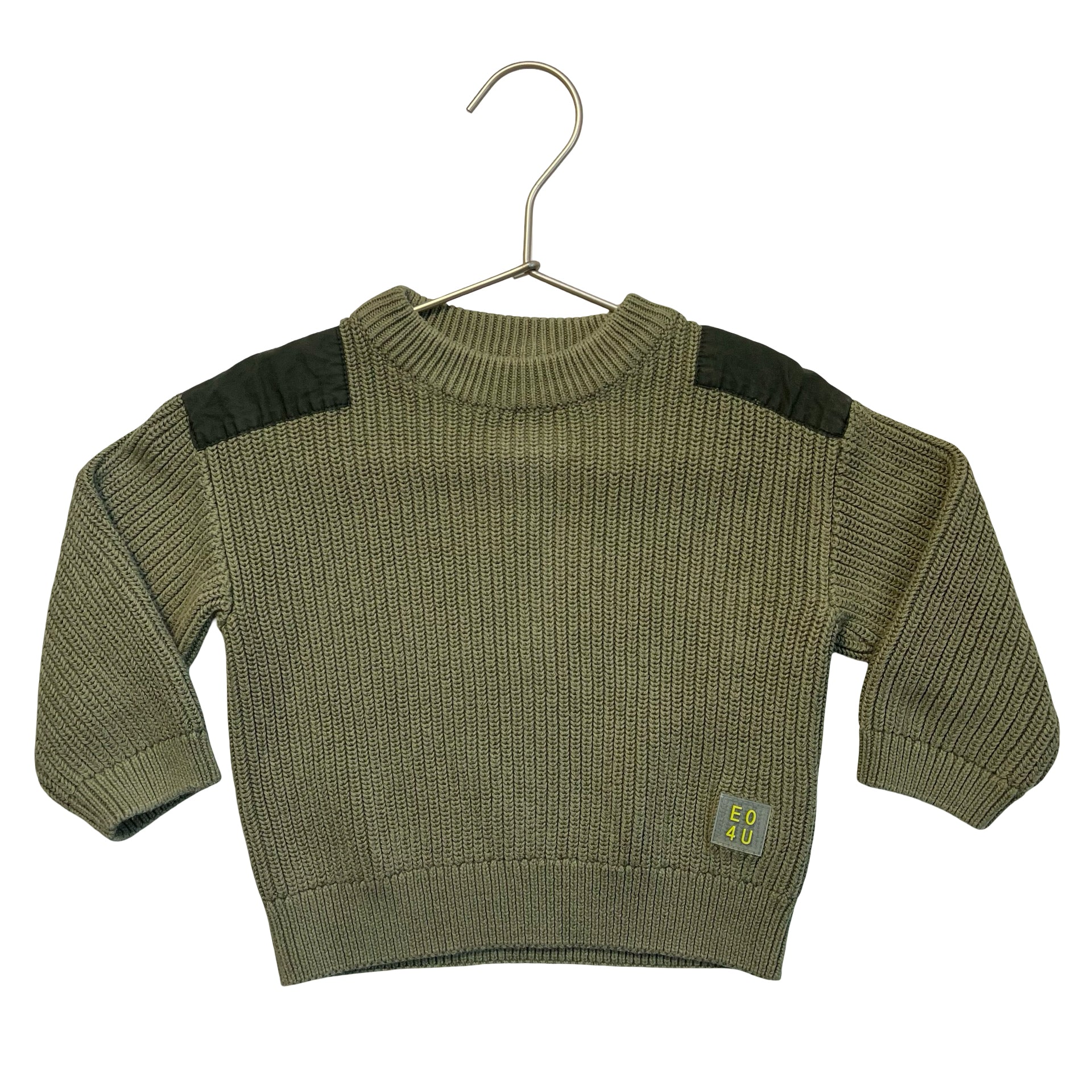 Zara Green Cotton Sweater - Size 12-18 Mo