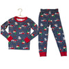 Hanna Andersson Blue Santa PJ Set - Size 4